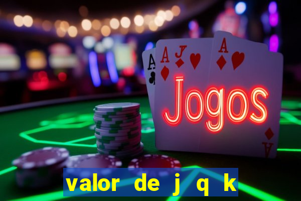 valor de j q k en blackjack